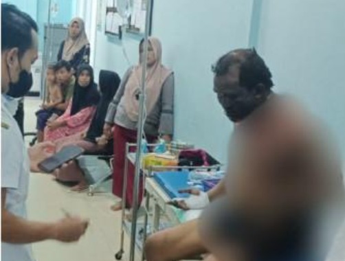 Driver Ojol Dibakar Hidup-hidup oleh Penumpang, di Sampang, Madura. (Dok. Polres Sampang)